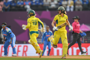 Women’s World Cup: Litchfield, Perry, Gardner guide Australia to 338 in semis