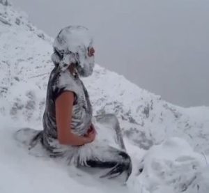 Monk calmly meditates in spine-chilling Himalayan cold; video viral