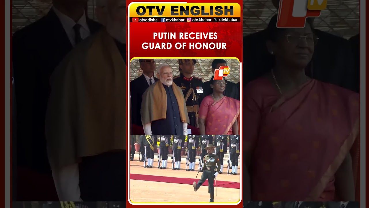 Russian President VladimirPutin Receives Guard Of Honour At Rashtrapati Bhavan During Official Visit Russian President VladimirPutin Receives Guard Of Honour At Rashtrapati Bhavan During Official Visit